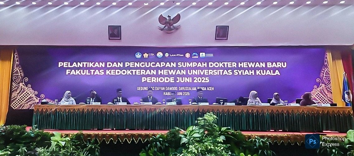 Pelantikan dan Pengucapan Sumpah Dokter Hewan USK