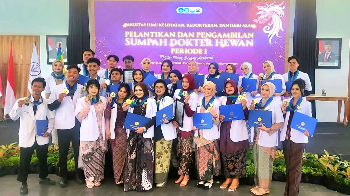 Pelantikan dan Pengambilan Sumpah Dokter Hewan UNAIR Banyuwangi